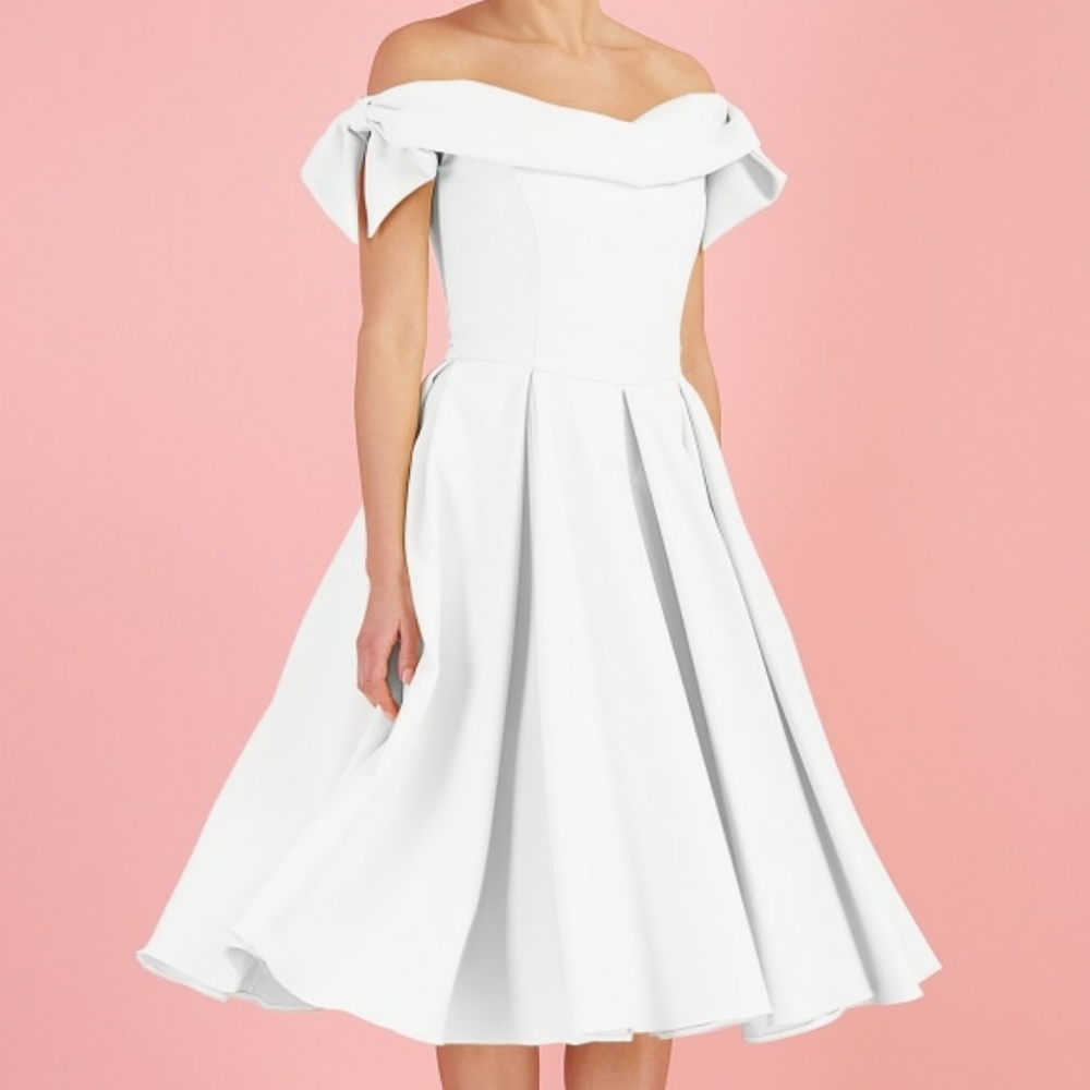 NWT Pretty Dress Company White Tilly Prom Dress